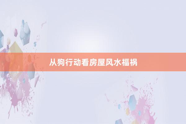 从狗行动看房屋风水福祸